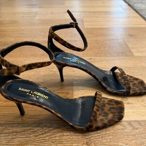 Saint Laurent Leopard Print Heels